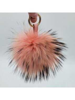 Pink Poof Faux Fur Bag Charm #2186